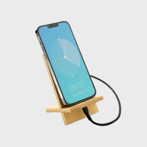 Bamboo Phone Stand in Kraft Box