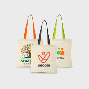 Cotton Bag with Coloured Handles