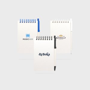Recycled Milk-Cartoon A6 Notebook with Pen