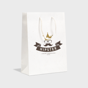 Leaf It Recycled Paper and Straw Gift Bag